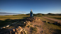 A Prayer Mound called an Ovoo Mongolia