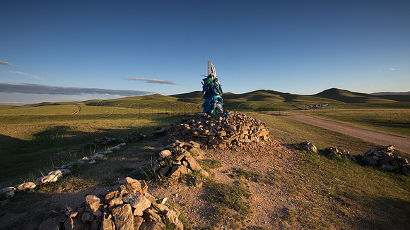 A Prayer Mound called an Ovoo Mongolia